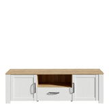 Furniture To Go Bohol 2 Door 1 Drawer TV Unit in Riviera Oak/White