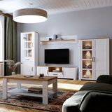 Furniture To Go Bohol 2 Door 1 Drawer TV Unit in Riviera Oak/White