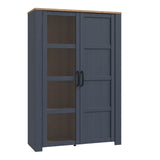 Furniture To Go Bohol 2 Door Display Cabinet in Riviera Oak/Navy