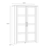 Furniture To Go Bohol 2 Door Display Cabinet in Riviera Oak/Navy
