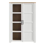 Furniture To Go Bohol 2 Door Display Cabinet in Riviera Oak/White