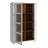 Furniture To Go Bohol 2 Door Display Cabinet in Riviera Oak/White