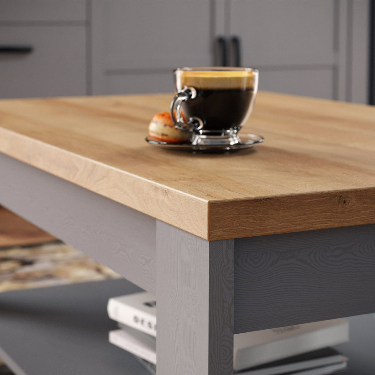 Furniture To Go Bohol Coffee Table in Riviera Oak/Grey Oak