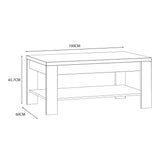 Furniture To Go Bohol Coffee Table in Riviera Oak/Grey Oak