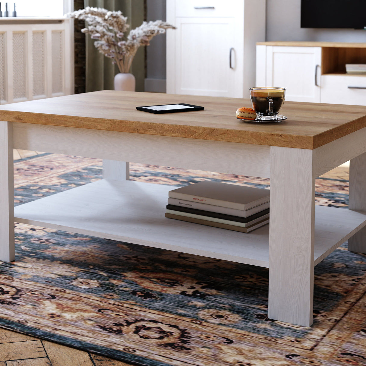 Furniture To Go Bohol Coffee Table in Riviera Oak/White