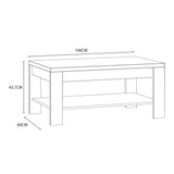 Furniture To Go Bohol Coffee Table in Riviera Oak/White