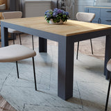 Furniture To Go Bohol Extending Dining Table 160-207cm in Riviera Oak/Navy