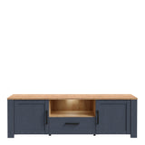 Furniture To Go Bohol TV Unit Inc. LED Light in Riviera Oak/Navy