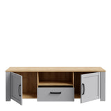 Furniture To Go Bohol TV Unit Inc. LED Light in Riviera Oak/Grey Oak