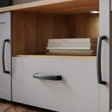 Furniture To Go Bohol TV Unit Inc. LED Light in Riviera Oak/Grey Oak