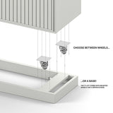 Multibrackets White TV Lift Cabinet for screens up to 55"