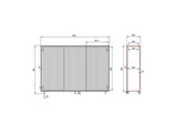 Multibrackets White TV Lift Cabinet for screens up to 55"