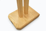 Apollo Duet Speaker Stands, Natural Oak Finish