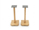 Apollo Duet Speaker Stands, Natural Oak Finish