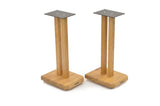 Apollo Duet Speaker Stands, Natural Oak Finish