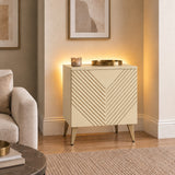 Frank Olsen Natural Stone AVA Lamp Table with Mood Lighting
