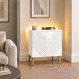 Frank Olsen White AVA Lamp Table with Mood Lighting