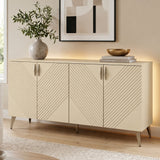 Frank Olsen AVA Natural Stone Large Sideboard with LED Mood Lighting