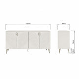 Frank Olsen AVA White Large Sideboard with LED Mood Lighting