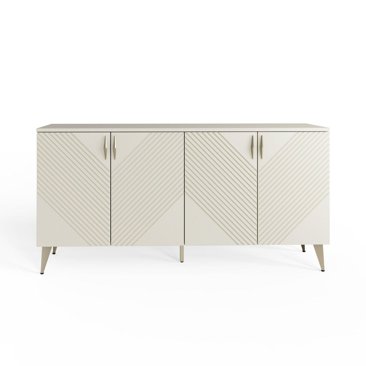 Frank Olsen AVA White Large Sideboard with LED Mood Lighting