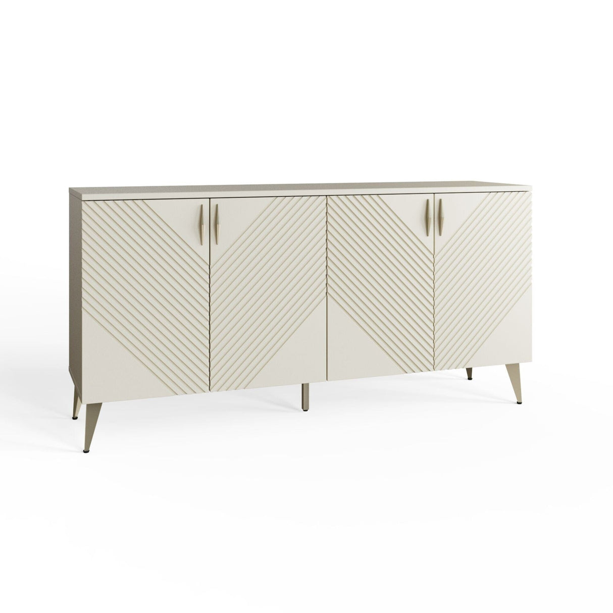 Frank Olsen AVA White Large Sideboard with LED Mood Lighting