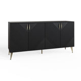 Frank Olsen AVA Black Large Sideboard with LED Mood Lighting