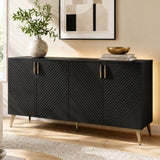Frank Olsen AVA Black Large Sideboard with LED Mood Lighting