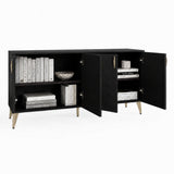 Frank Olsen AVA Black Large Sideboard with LED Mood Lighting