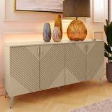 Frank Olsen AVA Natural Stone Large Sideboard with LED Mood Lighting