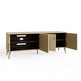 Frank Olsen AVA Natural Stone TV Cabinet with Mood Lighting for TV's up to 70"