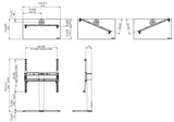 AVF B400BB: Universal TV Base/Tabletop Stand with Swivel (400 VESA)