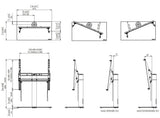 AVF B402BB: Universal TV Base/Tabletop Stand with Swivel & Tilt (400 VESA)