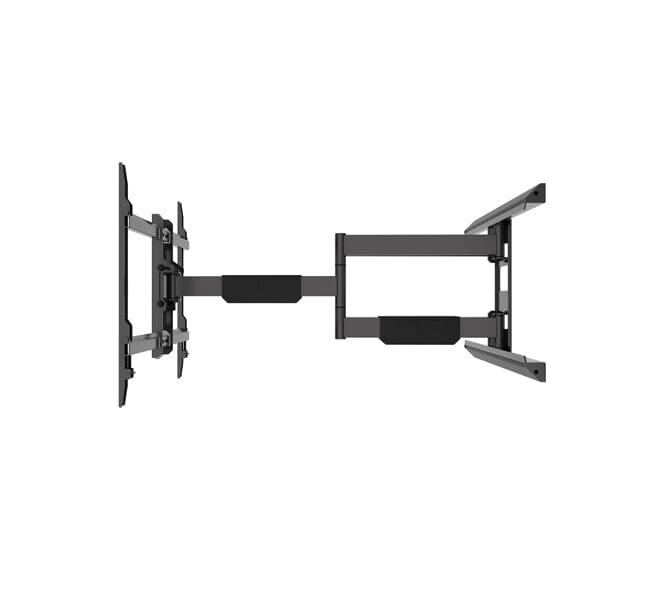 B-Tech Elements BT5227 - Black Ultra Slim Double Arm TV Wall Mount, Tilt and Swivel