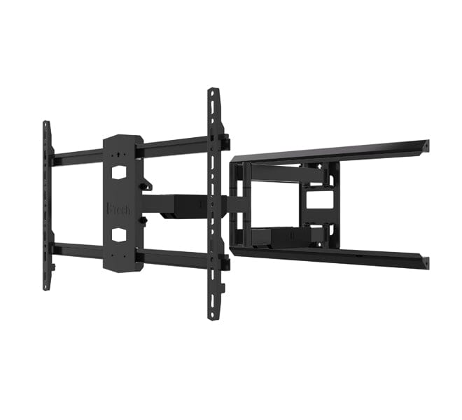 B-Tech Elements BT5227 - Black Ultra Slim Double Arm TV Wall Mount, Tilt and Swivel