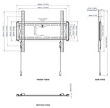 B-Tech BT5441 - Universal Fixed TV Bracket for up to 65"