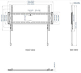 B-Tech BT5442 - Universal Fixed TV Bracket for up to 80"