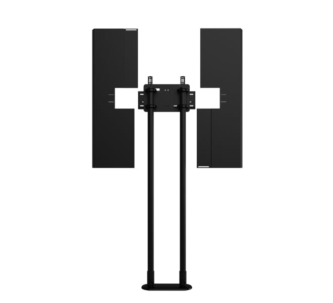 B-Tech BT7104 Bolt-Down Twin Pole Stand with Enclosure