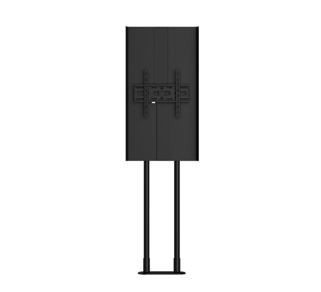 B-Tech BT7104 Bolt-Down Twin Pole Stand with Enclosure