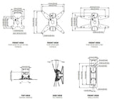 B-Tech BT7519 Flat Screen TV Wall Mount with Tilt & Swivel