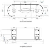 Floor to Ceiling TV Bracket for screens up to 98" with 3m Columns