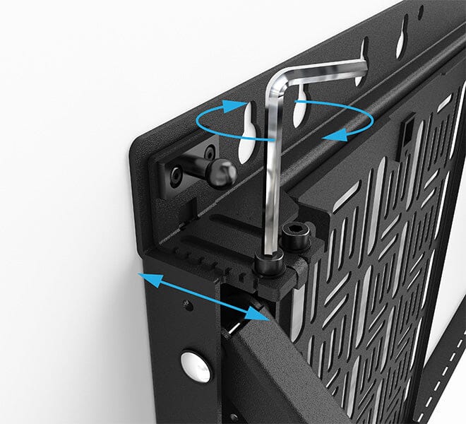 B-Tech BT7896 Recessed Pop Out TV Bracket with AV Storage Tray