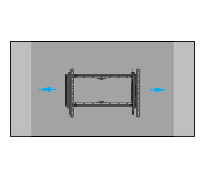 B-Tech BT8443 Recessed Pull Out Flat Screen Wall Mount