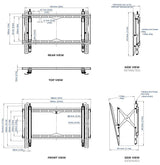 B-Tech BT8443 Recessed Pull Out Flat Screen Wall Mount