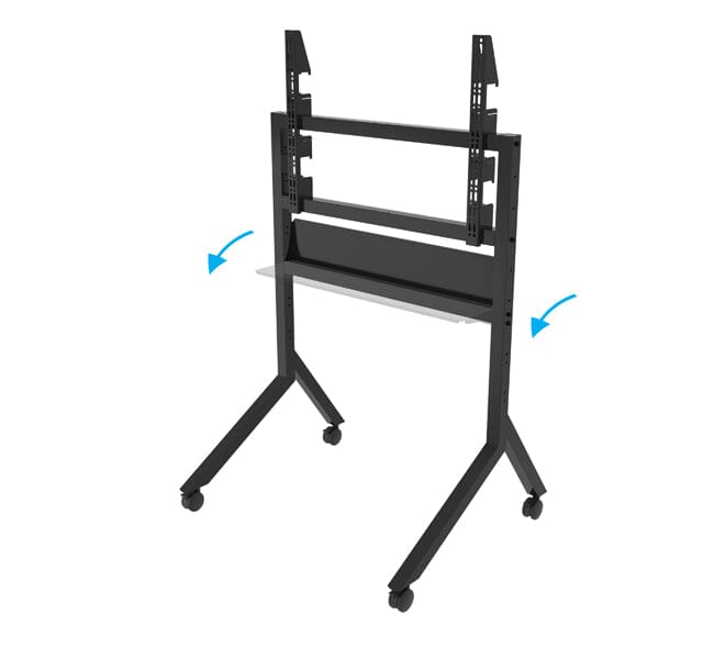 B-Tech BT8545 - Mobile Interactive Touch Screen Trolley Stand For Screens Up To 86 Inch