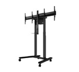 B-Tech BT8554 E-Lift Motorised Height Adjustable Twin Screen VC Trolley