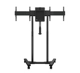 B-Tech BT8554 E-Lift Motorised Height Adjustable Twin Screen VC Trolley