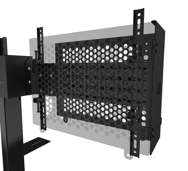 B-Tech BT8555 E-Lift Motorised Height Adjustable Twin Screen VC Floor To Wall Stand