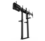 B-Tech BT8555 E-Lift Motorised Height Adjustable Twin Screen VC Floor To Wall Stand
