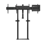 B-Tech BT8555 E-Lift Motorised Height Adjustable Twin Screen VC Floor To Wall Stand
