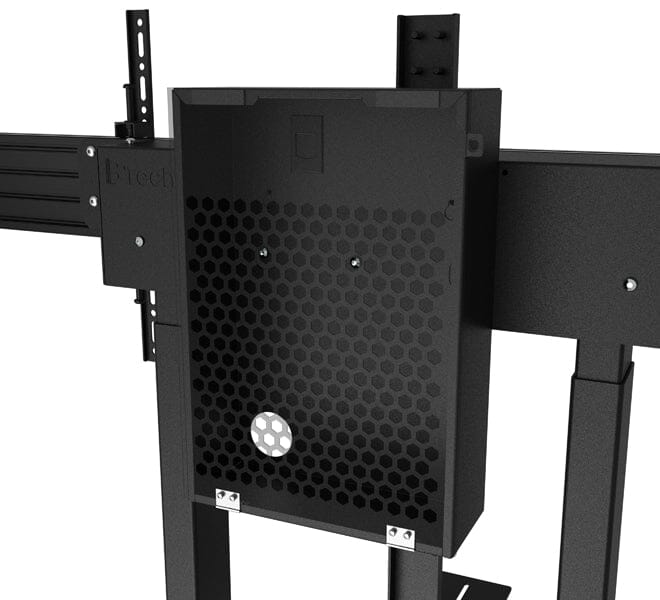 B-Tech BT8556 E-Lift XL Motorised Height Adjustable Twin Screen VC Trolley